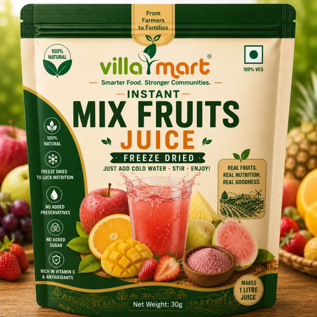 Instant Mix fruits Juice (Freeze Dried)