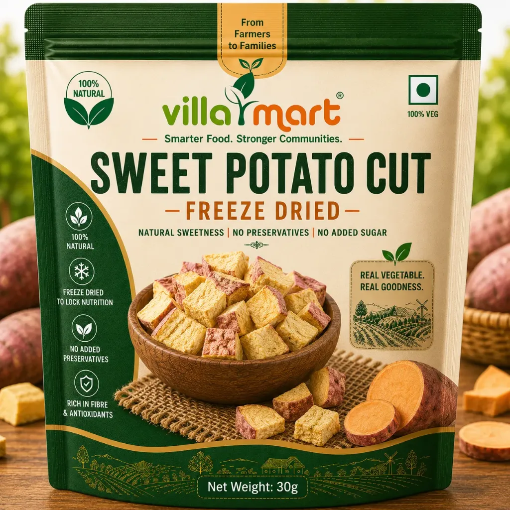 Sweet Poatato Cut (Freeze Dried)